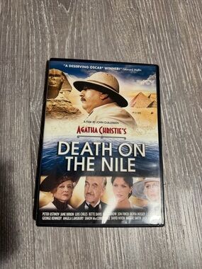 Agatha Christie’s Death on the Nile DVD - Blue, Tan, Cream Artwork